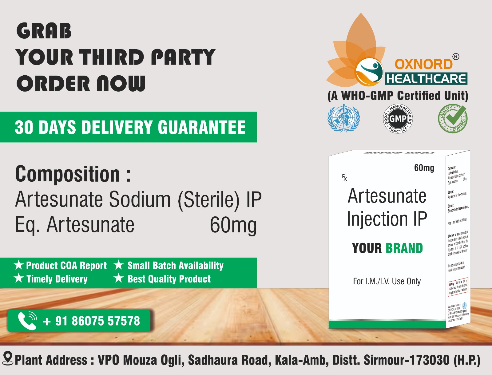 ARTESUNATE INJECTION 60MG 